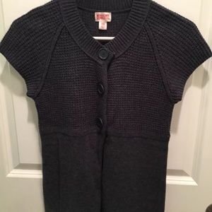 Women's SS Mossimo Sweater Vest Dark Gray, Sz S